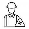 electrician-service-line-icon-vector